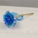 Artificial Flower Foil Rose Flower Valentine'S Day Gifts 24k Golden Plated Gold Rose Lasts Forever Love Flower for Lover - Image 7