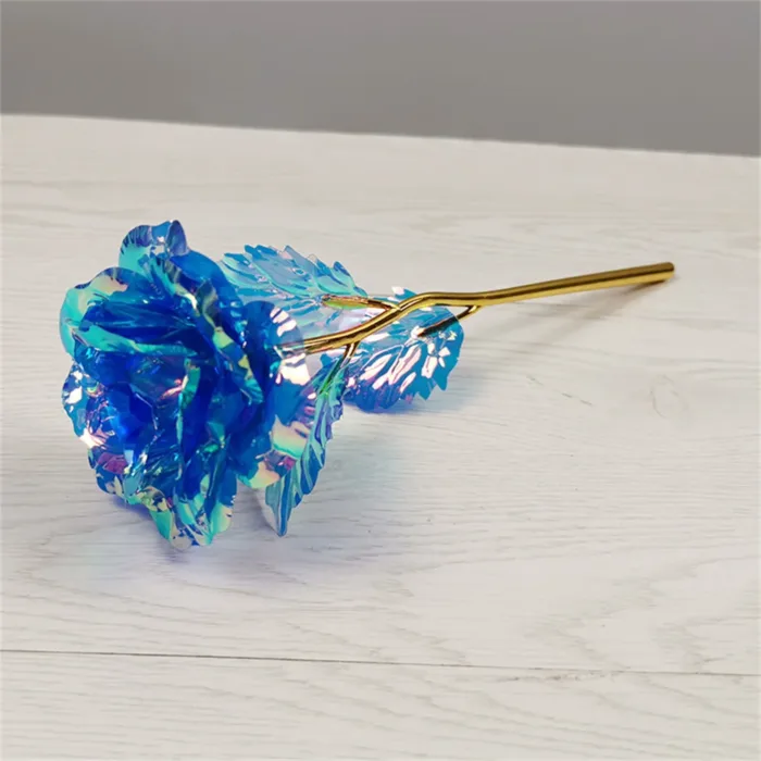 Artificial Flower Foil Rose Flower Valentine'S Day Gifts 24k Golden Plated Gold Rose Lasts Forever Love Flower for Lover - Image 7