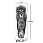 Body Art Full Fake Tatoo Tiger Wolf Flowers Rose Large Arm Tattoo Sticker Full Sleeve Waterproof Semi Permanent Tattoo Women Man - Image 13