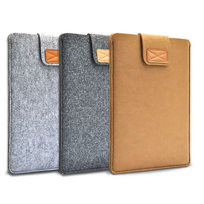 Ultra Thin Portable Laptop Sleeve Case For Macbook Air Pro Retina 11/13/15 inch Wool Felt Soft Bag Cover For Mac book 13.3 inch - Image 1