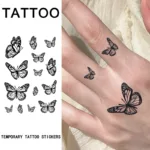 Butterfly, 1Pc Waterproof Temporary Tattoo Stickers, Long-lasting Waterproof for One to Two Weeks, Fake Tattoo for Man and Women