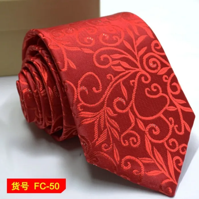67 Styles Men's Ties Solid Color Stripe Flower Floral 7-8cm Jacquard Necktie Accessories Daily Wear Cravat Wedding Party Gift - Image 6
