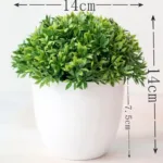 Green Artificial Plants Bonsai Small Tree Pot Plants Simulation Plastic Flowers Potted Ornaments Home Hotel Garden Decoration - Image 20
