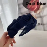 New Fashion Hair Hoop Hair Bands for Women Girls Pleated Wide Edge Solid Color Headbands Wide Hairband Hair Accessories Headwear - Image 7