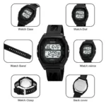 SKMEI Fashion Digital Sport Electronic Watches For Men Women 5Bar Waterproof Stopwatch Countdown Wristwatches Clock Reloj Hombre - Image 4