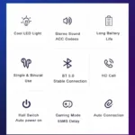 NEW AIR X15 Earphones Bluetooth Wireless Gamer Headphones 65ms Low Latency Earbuds fone Gamer Headset Gamer With Mic Handfree - Image 5