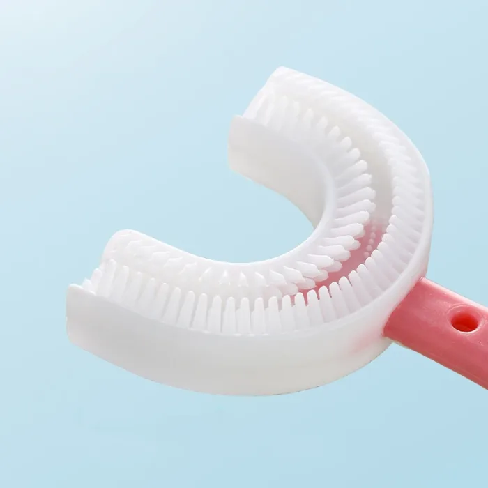 Baby Toothbrush Children 360 Degree U-shaped Child Toothbrush Teethers Baby Brush Silicone Kids Teeth Oral Care Cleaning - Image 6