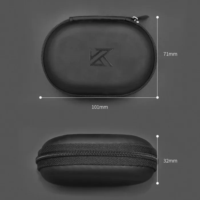 KZ Original Oval Cortical Wired Bag Earbuds Case Headphone Box Earphone Player Music Headset Carrying Bag Portability Package - Image 3