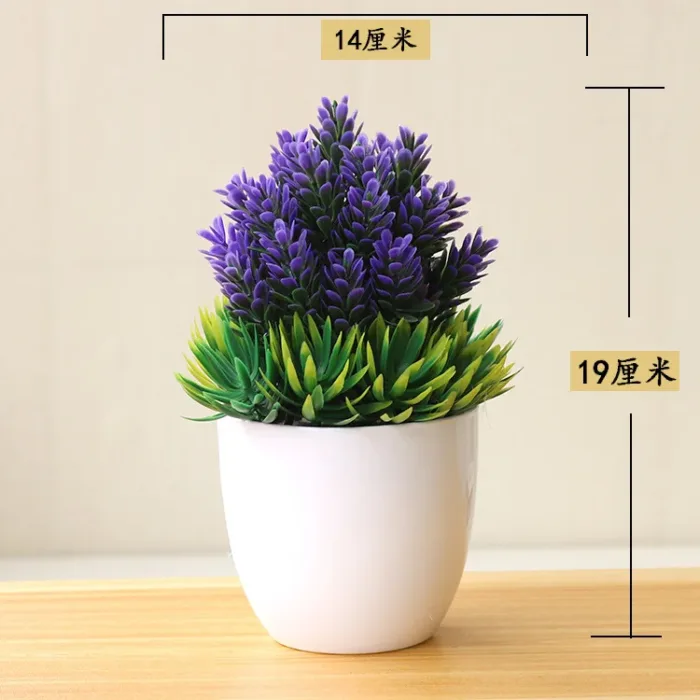 1pc Artificial Plants Bonsai Small Tree Simulation Plants Fake Flowers Table Potted Ornaments Home Decoration Hotel Garden Decor - Image 19
