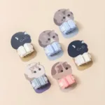 Wall Mounted Hooks Mop Organizer Holder Adhesive Cute Cat Multi-Purpose Room Hanger Strong Hooks Kitchen Bathroom Broom Clip - Image 5