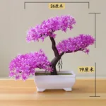 1pc Artificial Plants Bonsai Small Tree Simulation Plants Fake Flowers Table Potted Ornaments Home Decoration Hotel Garden Decor - Image 32