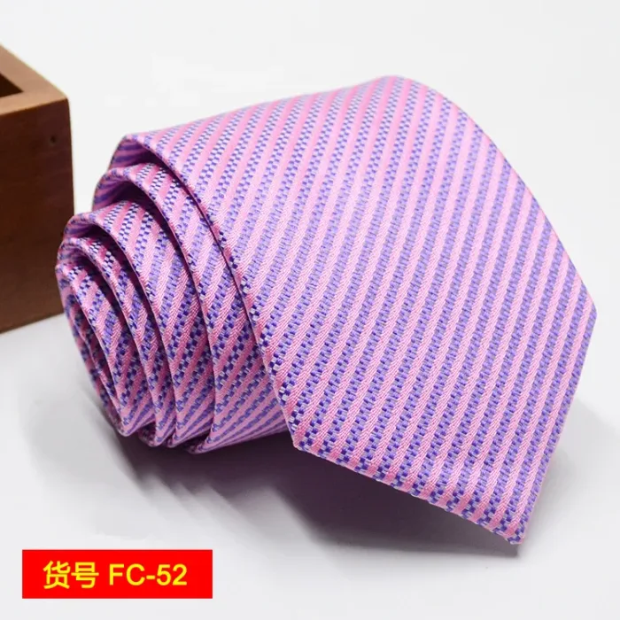 67 Styles Men's Ties Solid Color Stripe Flower Floral 7-8cm Jacquard Necktie Accessories Daily Wear Cravat Wedding Party Gift - Image 51