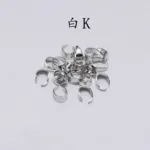 New 50Pcs/Lot Silver Color Pendant Pinch Bail Clasps Necklace Hooks Clips Connector For DIY Jewelry Making Findings - Image 6
