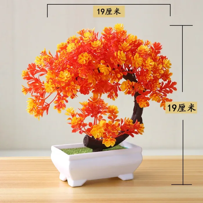 1pc Artificial Plants Bonsai Small Tree Simulation Plants Fake Flowers Table Potted Ornaments Home Decoration Hotel Garden Decor - Image 41
