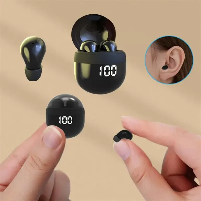 SK18 Heavy Bass Headphones Wireless Bluetooth Earphones Sleeping Headset With Mic Noise Reduction Mini Earbuds For Xiaomi Redmi - Image 1