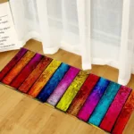 3D wood grain bamboo striped stone pattern carpet living room Restaurant corridor balcony entrance door cushion floor pad rugs - Image 11