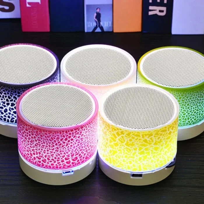 Mini Bluetooth Speaker Wireless Loudspeaker Crack LED SD Card USB Subwoofer Portable MP3 Music Sound Column for PC Mobile Phone - Image 3