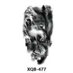 210 * 114mm Dragon, Snake, Lion Tattoo Sticker For Men And Women Black And White Color Transfer Printing Temporary Tattoos Art - Image 44