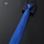 8Cm Daily Wear Lazy Zipper Cravat Necktie Accessories Men's Tie Jacquard Classic Fashion Wedding Party Gift Men Slim Skinny Tie - Image 18