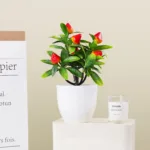 Artificial Fruit Plants Potted Bonsai Ornaments Craft Plant Aesthetic Room Decor Home Wedding Home Office Decoration Accessories - Image 2