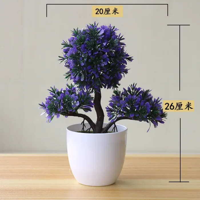 1pc Artificial Plants Bonsai Small Tree Simulation Plants Fake Flowers Table Potted Ornaments Home Decoration Hotel Garden Decor - Image 42