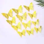 12pcs Suncatcher Sticker 3D Effect Crystal Butterflies Wall Sticker Beautiful Butterfly for Kids Room Wall Decal Home Decoration - Image 11