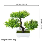 Artificial Plastic Plants Bonsai Small Tree Pot Fake Plant Potted Flower Garden Arrangement Ornaments Room Home Table Decoration - Image 3