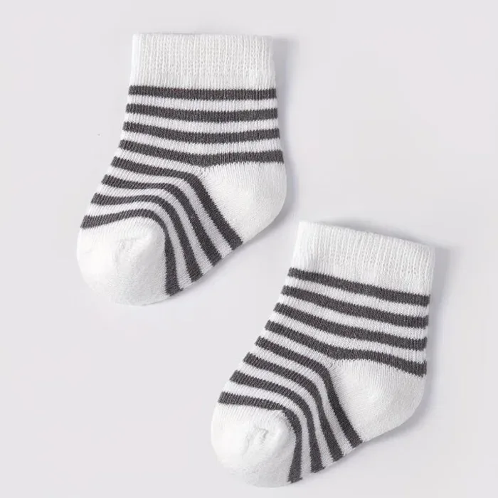 5 pairs/lot New spring and autumn star striped baby socks - Image 4