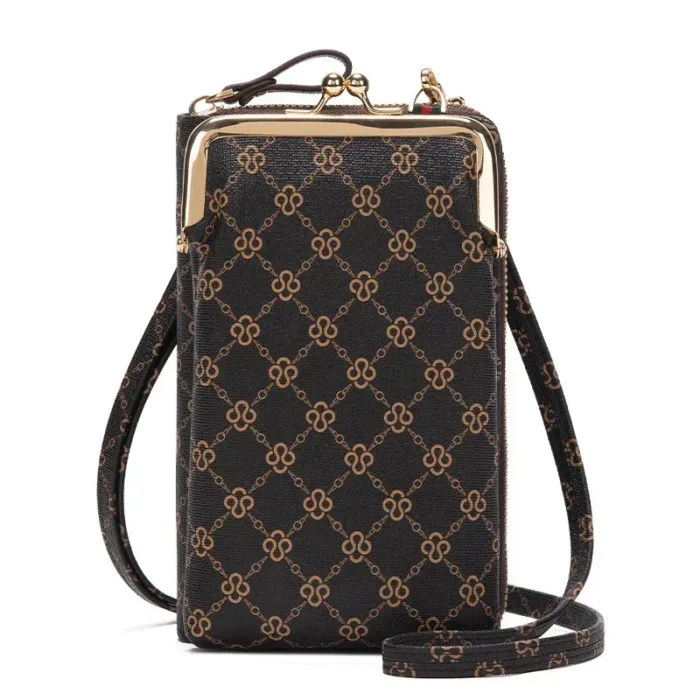 Fashion Women's Shoulder Bag PU Leather Crossbody Bags Zipper Card Holder Wallets Cell Phone Handbag for Women Ladies Gifts - Image 8