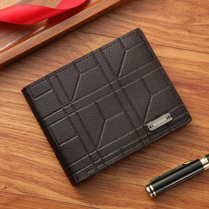 PU Leather Wallets Purses Men Women Business Foldable Multi-Card Wallet Picture Coin Purse Slim Money Credit ID Cards Holder Bag - Image 4