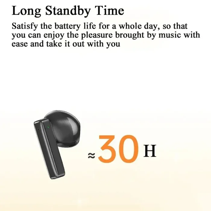 Awei T87 Earphone Bluetooth 5.3 Earbuds Wireless Bluetooth Earphones Touch Control Stereo Headset Waterproof Sport Headphones - Image 4