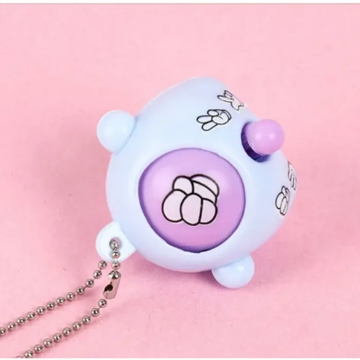 Mini Egg Stone Paper Scissors Toy Colored Round Egg Cartoon Lovely Gift Key Chain Party Interactive Toy Stress Reliever - Image 7