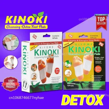 Korea KINOKI White / Gold Box Detox Foot Patch Toxins Remover Cleansing Sleep Aid And Health Medicine Body Foot Care Wholesale