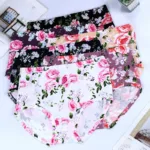 New Bamboo Fiber Underwear Large Size Women Panties Female Ladies Floral Briefs High Waist Plus Underpants Sexy Lingerie 5XL - Image 2