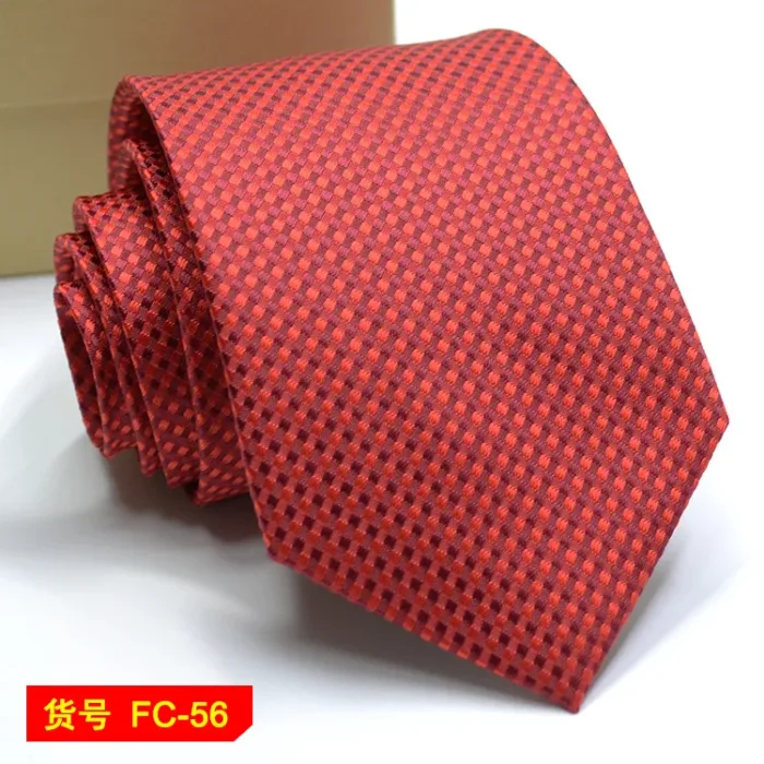 67 Styles Men's Ties Solid Color Stripe Flower Floral 7-8cm Jacquard Necktie Accessories Daily Wear Cravat Wedding Party Gift - Image 35