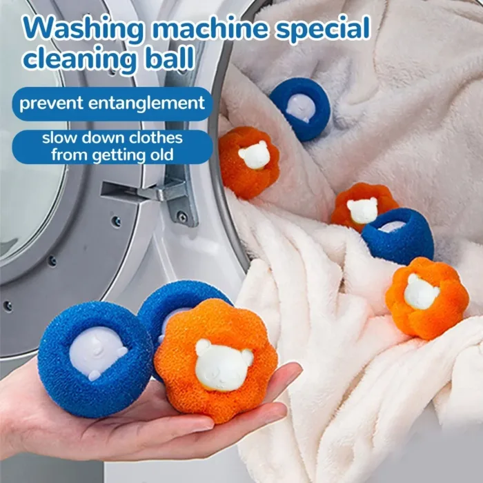 Magic Laundry Ball Kit Reusable Clothes Hair Cleaning Tool Pet Hair Remover Washing Machine Cat Dog Hair Catcher Laundry Ball - Image 4