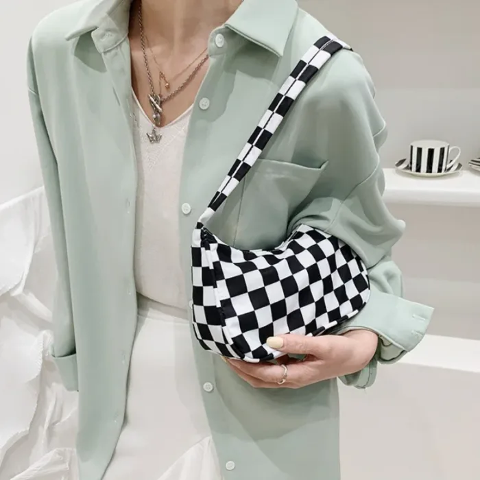 Women Shoulder Bag Fashion Animal Pattern Print Bag Casual Nylon Butterfly Leopard Zebra Cow Print Women Handbag Underarm Bags - Image 5