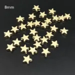 50Pcs/lot about 8mm Star Love Heart Gold Color Loose Spacer CCB Acrylic Beads DIY Jewelry Making Findings Charm - Image 8
