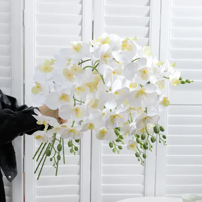 1PC/3PCS Artificial Butterfly Orchid Branches, DIY Vase Flower Arrangement, Holiday Wedding, Birthday Party Decoration - Image 4