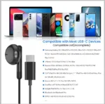 For Galaxy S24 Ultra Type C Earbud Wired Headphones With Mic DAC Chip 3.5mm Earphone S23 S22 S21 + Ultra note 20 10 Accessories - Image 6