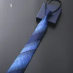 8Cm Daily Wear Lazy Zipper Cravat Necktie Accessories Men's Tie Jacquard Classic Fashion Wedding Party Gift Men Slim Skinny Tie - Image 23