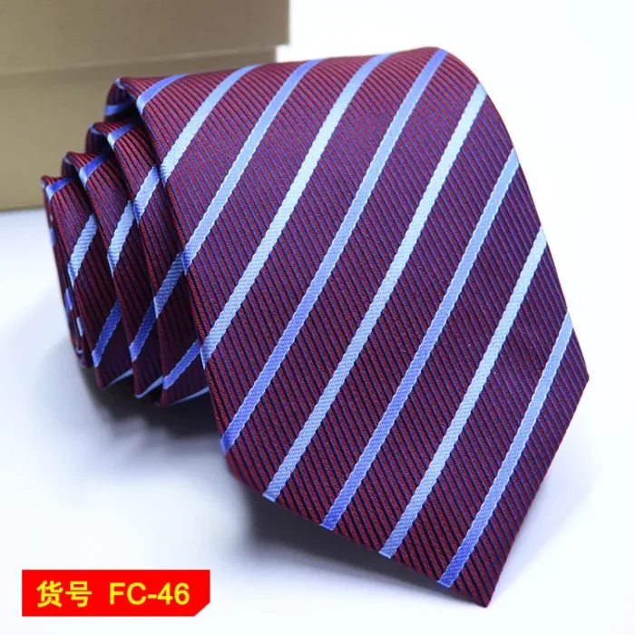 67 Styles Men's Ties Solid Color Stripe Flower Floral 7-8cm Jacquard Necktie Accessories Daily Wear Cravat Wedding Party Gift - Image 16