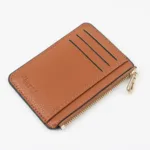 Mini Zipper Card Bag Slim ID Bank Purse Wallet Credit Organizer Portable Small Slim Ultra-thin Short Purse for Men Black - Image 9