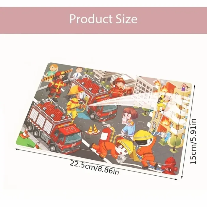 Logic Thinking Intellectual Wooden Game Puzzle Jigsaw Animal Vehicle Cartoon Early Educational Toys For Kids Children Gift - Image 6