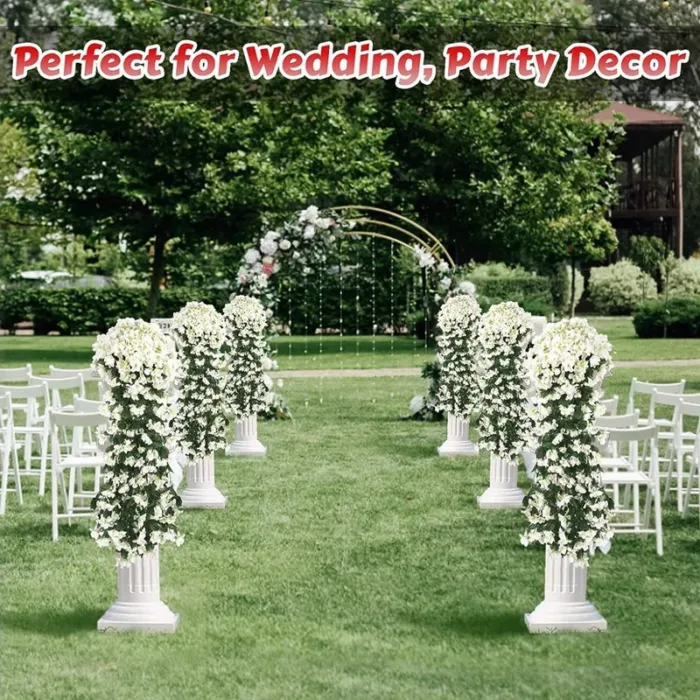 1PC Artificial Flowers Long Vine Rose Home Wedding Outdoor garden Arch Decorations Christmas Celebration photography party - Image 2