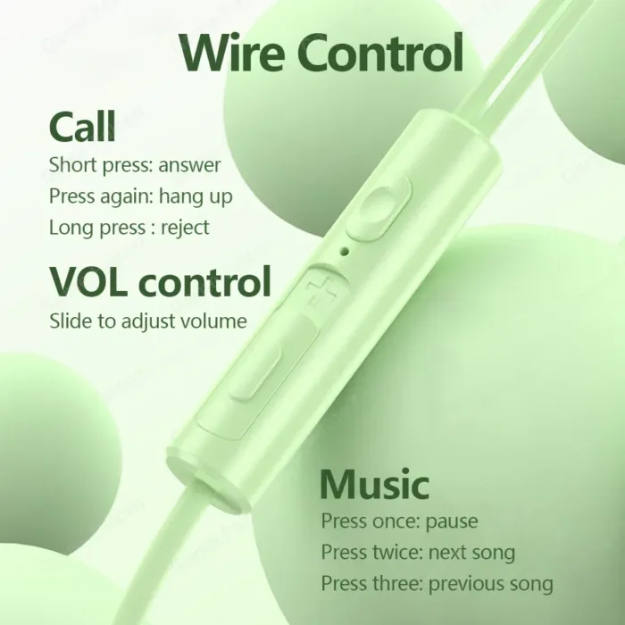 Type C Headphones Wired Earphones 3.5mm Earbud Headset With Mic DAC Chip For Samsung Galaxy S24 S23 S21 S22 Ultra iPhone15 - Image 5