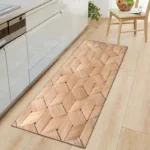 3D wood grain bamboo striped stone pattern carpet living room Restaurant corridor balcony entrance door cushion floor pad rugs - Image 2