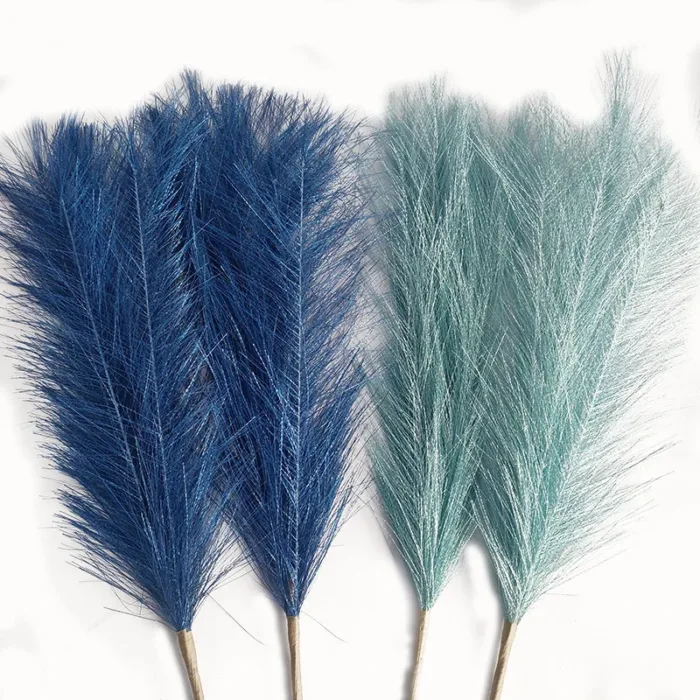 45cm Artificial Pampas Grass Bouquet Single fork Simulation Reed DIY Home Wedding Decoration Party Bedroom Artificial Flowers - Image 4
