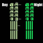 18Pcs/set Car Luminous Door Window Lift Button Stickers Car Windows Control Panel Decals Car Interior Sticker Auto Accessories - Image 8