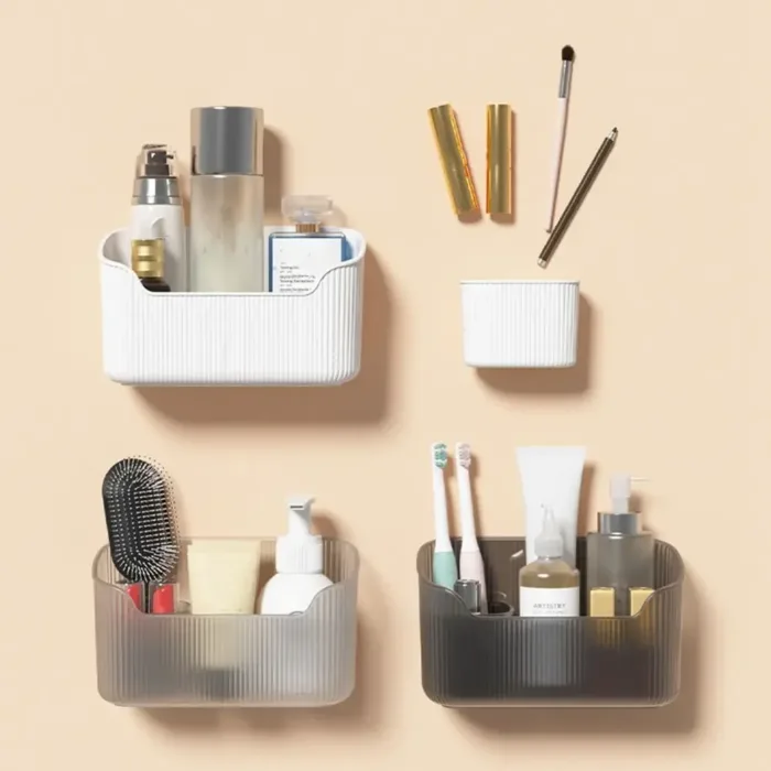 Desktop Cosmetics Storage Box Toiletries Cotton Swab Container Brushes Makeup Organizer Case Bathroom Accessories - Image 5